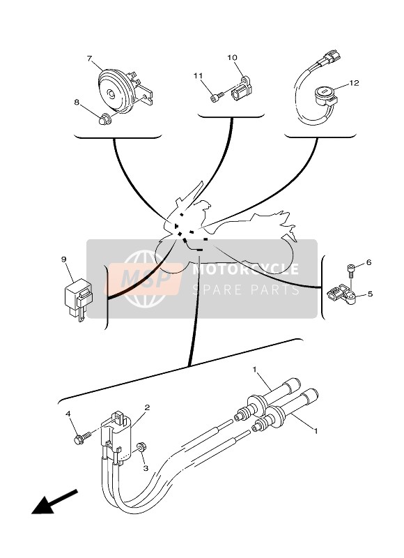 2PW833710000, Claxon, Yamaha, 0